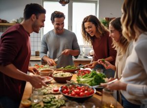 Beneficios de comer acompañados